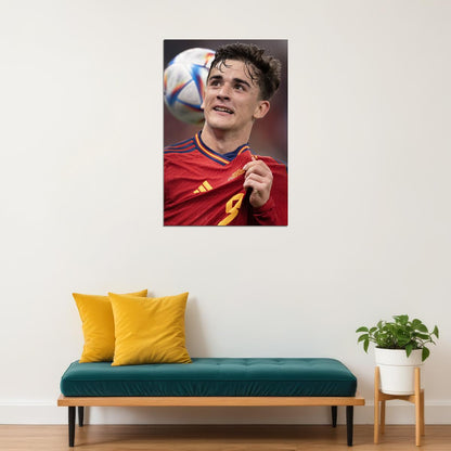 Gavi Spain National Football Team World Cup Poster Wall Art Print Home Wall Decor - xonomax