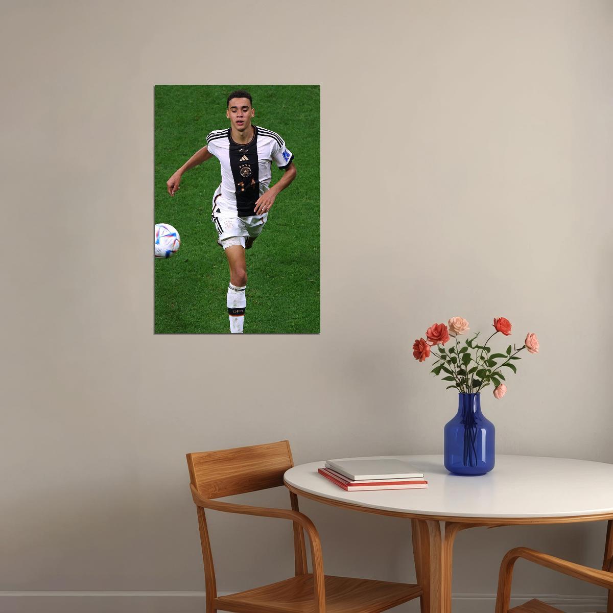 Jamal Musiala Germany National Team World Cup Poster Wall Art Print Home Wall Decor - xonomax