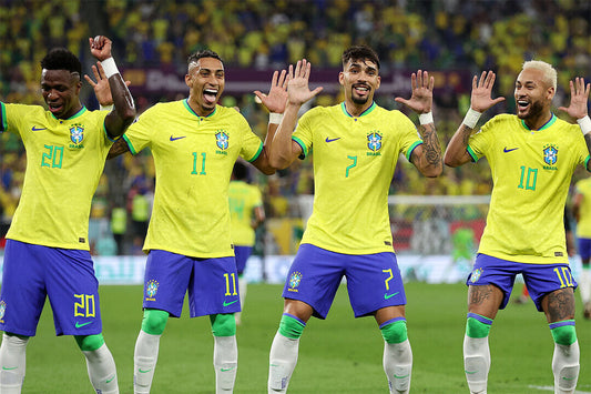 Neymar Vini Jr Lucas Paqueta Raphinha Brazil World Cup Poster Wall Art Print Home Wall Decor - xonomax