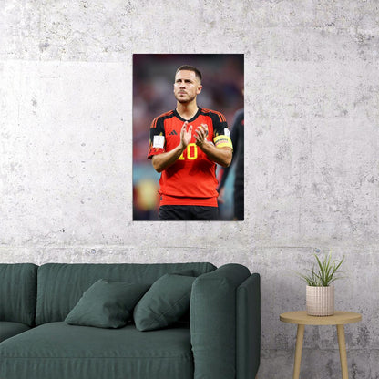 Eden Hazard Belgium National Team World Cup Poster Wall Art Print Home Wall Decor - xonomax