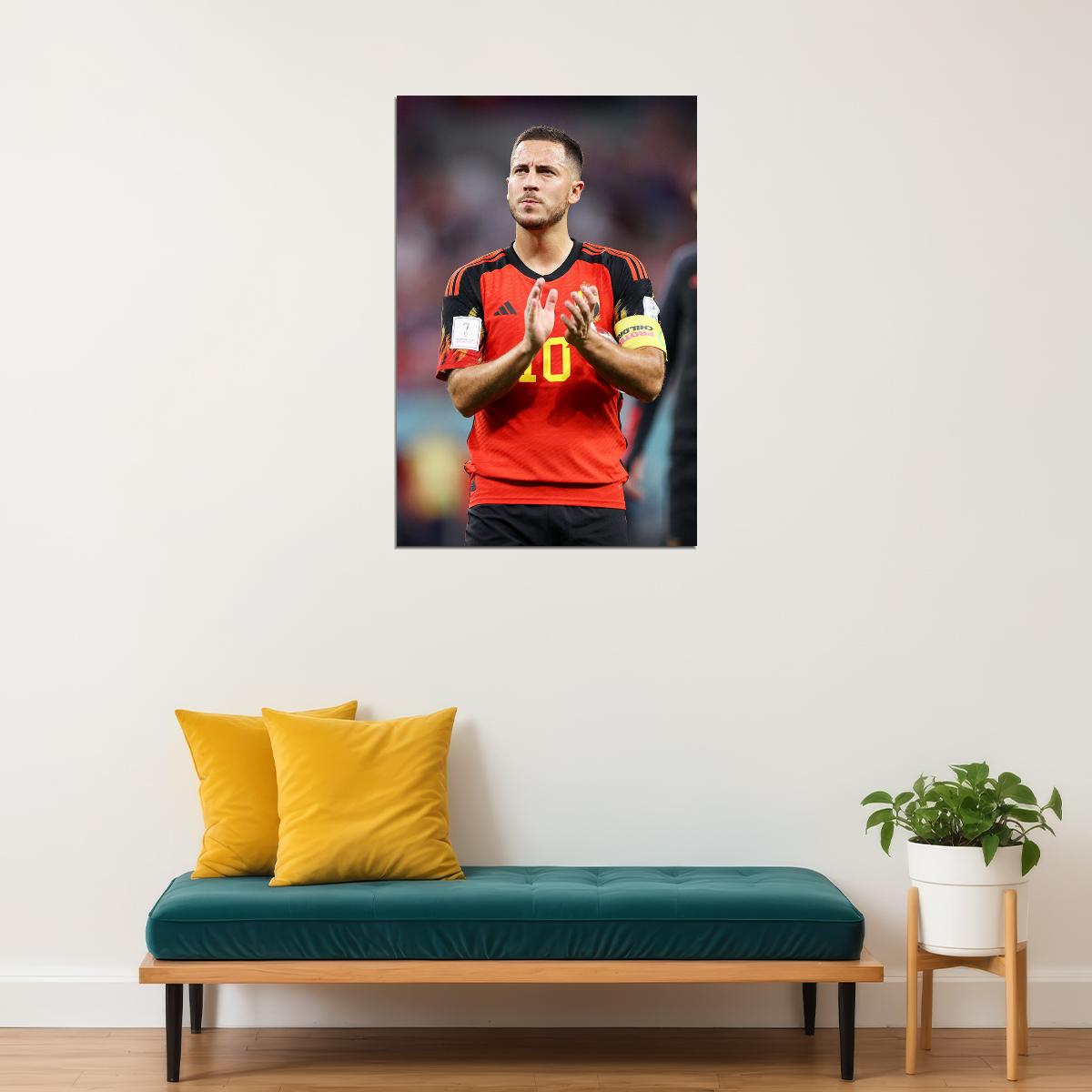 Eden Hazard Belgium National Team World Cup Poster Wall Art Print Home Wall Decor - xonomax