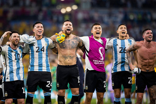 Argentina Celebration National Football Team World Cup Poster Wall Art Print Home Wall Decor - xonomax