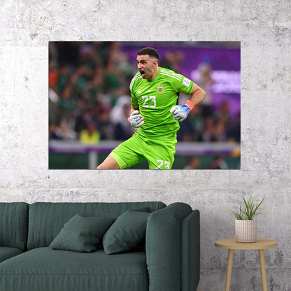 Emiliano Martinez Argentina National Team World Cup Poster Wall Art Print Home Wall Decor - xonomax