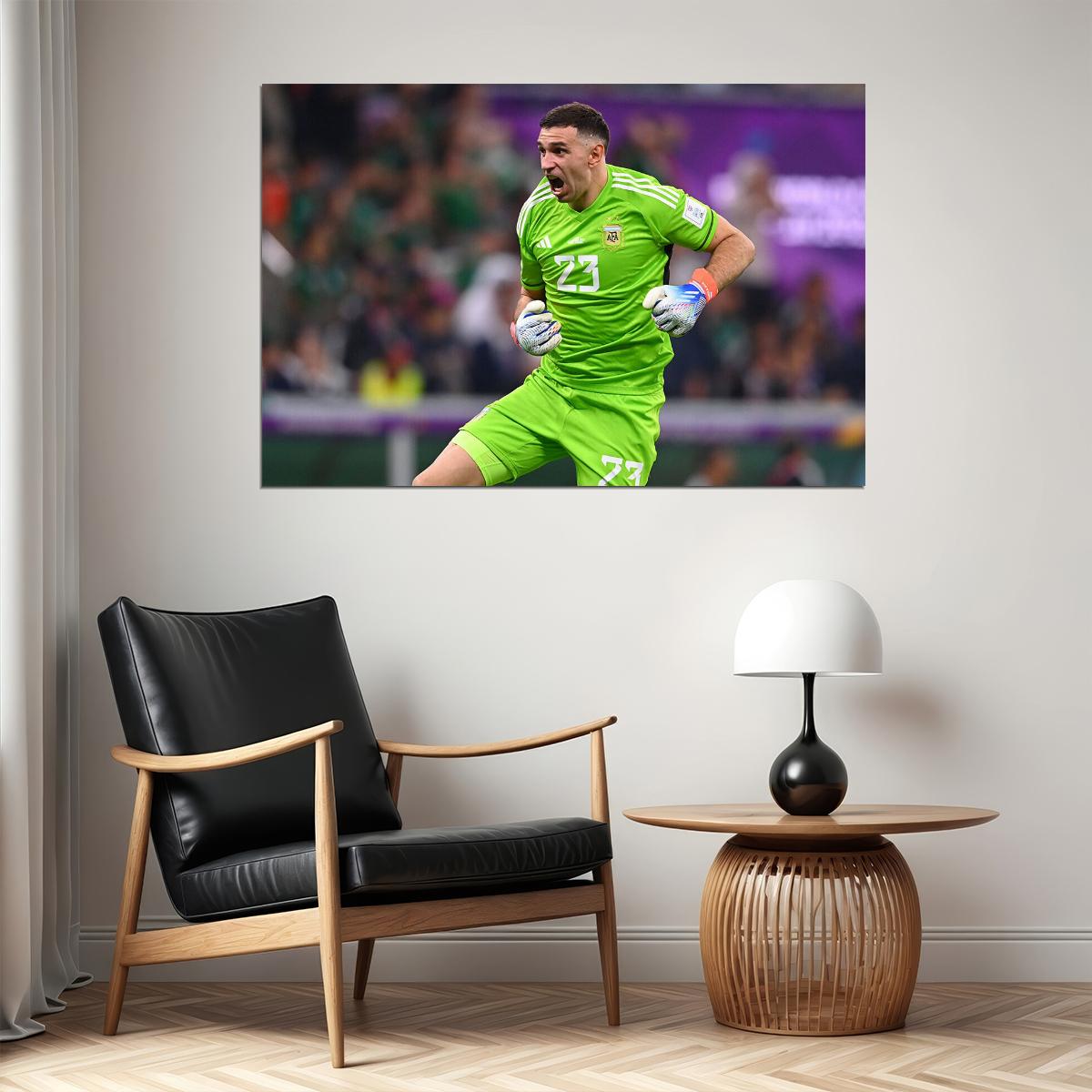 Emiliano Martinez Argentina National Team World Cup Poster Wall Art Print Home Wall Decor - xonomax