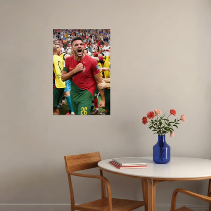 Goncalo Ramos Celebration Portugal World Cup Gift Poster Wall Art Print Home Wall Decor - xonomax