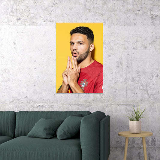 Goncalo Ramos Portugal National Team World Cup Poster Wall Art Print Home Wall Decor - xonomax