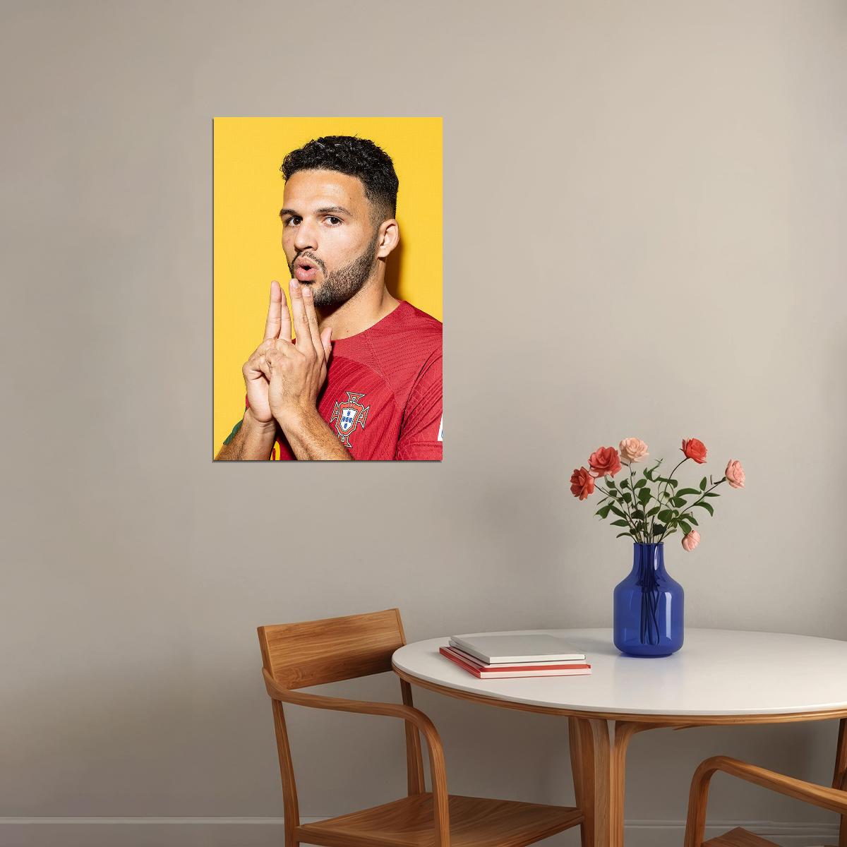 Goncalo Ramos Portugal National Team World Cup Poster Wall Art Print Home Wall Decor - xonomax