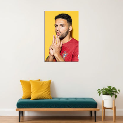 Goncalo Ramos Portugal National Team World Cup Poster Wall Art Print Home Wall Decor - xonomax