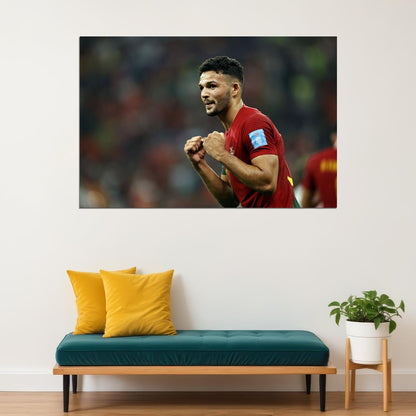 Goncalo Ramos Goal Celebration Portugal World Cup Fans Poster Wall Art Print Home Wall Decor - xonomax