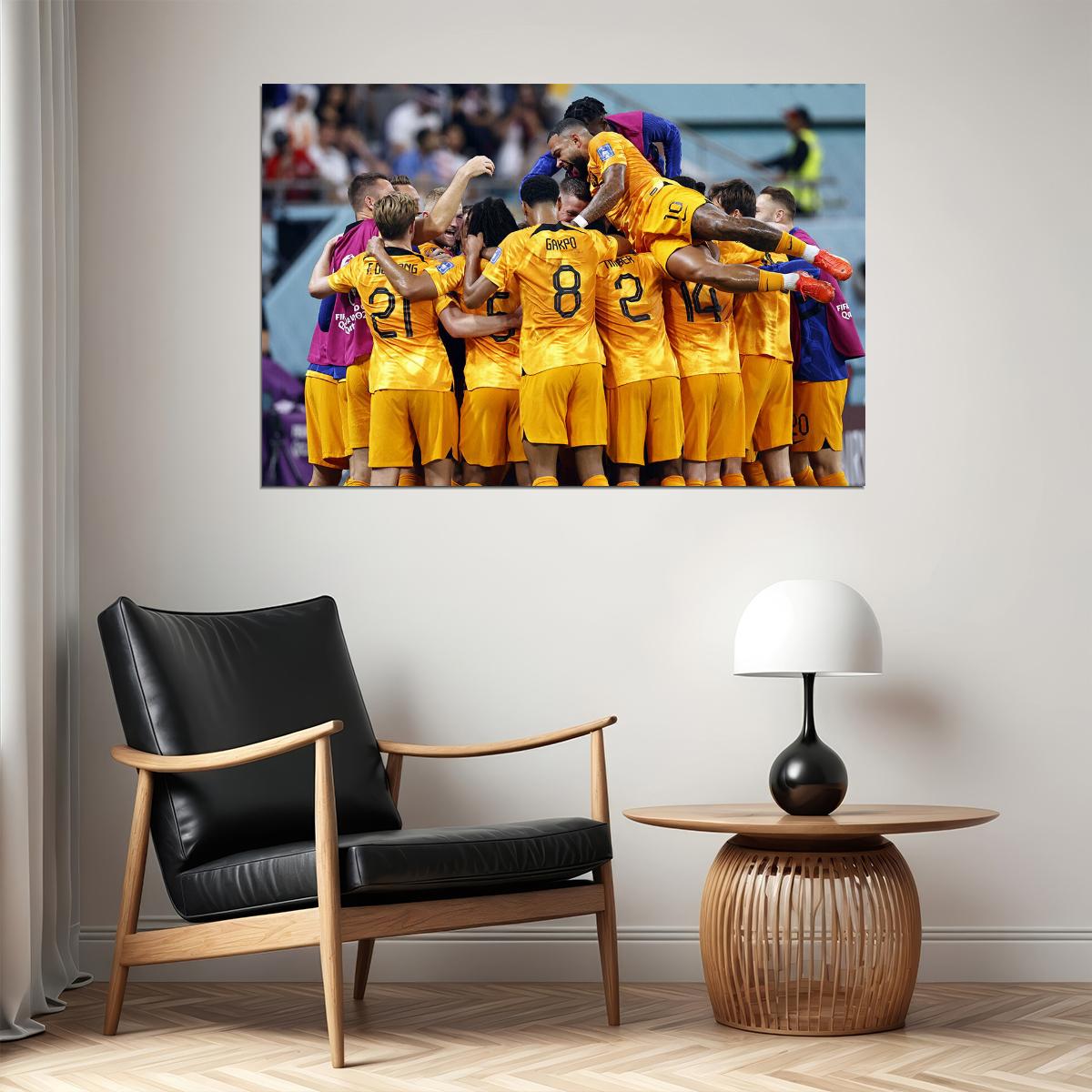 Netherlands National Football Team World Cup Poster Wall Art Print Home Wall Decor - xonomax
