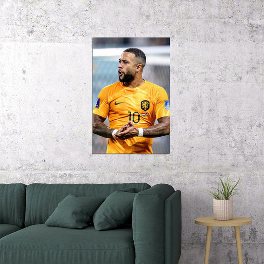 Memphis Depay Netherlands National Team World Cup Poster Wall Art Print Home Wall Decor - xonomax