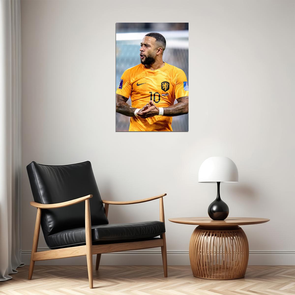 Memphis Depay Netherlands National Team World Cup Poster Wall Art Print Home Wall Decor - xonomax