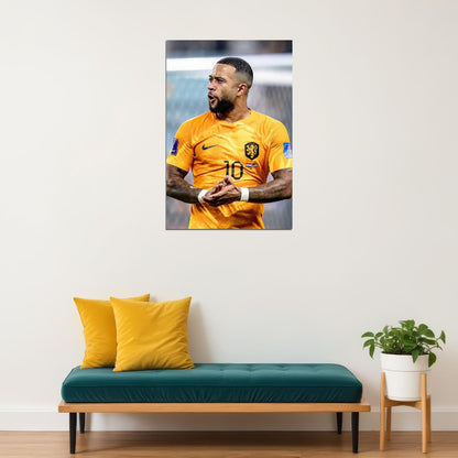 Memphis Depay Netherlands National Team World Cup Poster Wall Art Print Home Wall Decor - xonomax