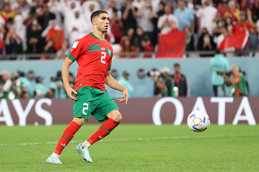 Achraf Hakimi Morocco National Team World Cup Poster Wall Art Print Home Wall Decor - xonomax