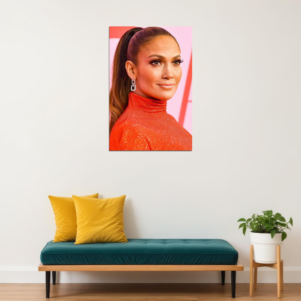 Jennifer Lopez Musician Fashion Designer Actress Poster Wall Art Print Home Wall Decor