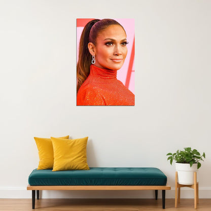 Jennifer Lopez Musician Fashion Designer Actress Poster Wall Art Print Home Wall Decor