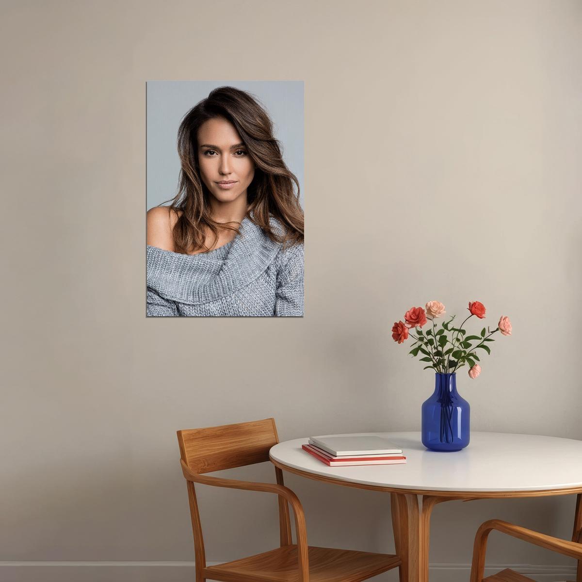 Jessica Alba Celebrity Movie Actress Artist Poster Wall Art Print Home Wall Decor