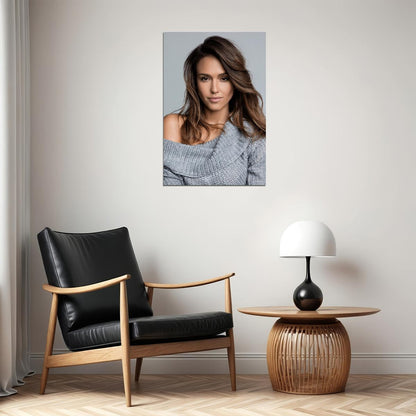 Jessica Alba Celebrity Movie Actress Artist Poster Wall Art Print Home Wall Decor