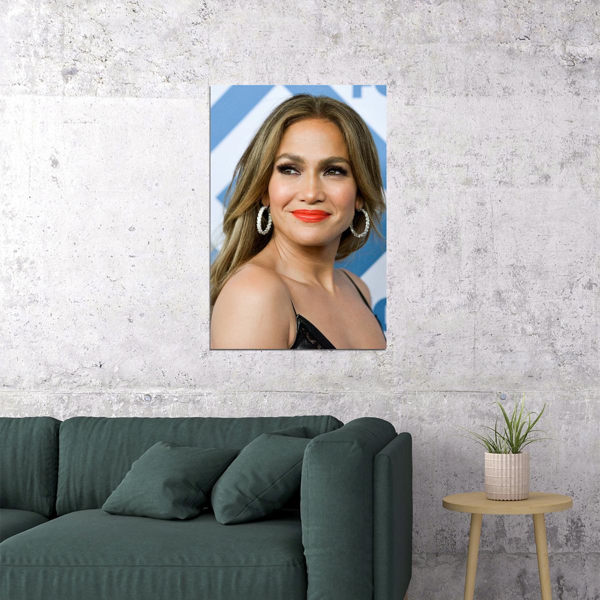 Jennifer Lopez Musician Philanthropic Actress Poster Wall Art Print Home Wall Decor