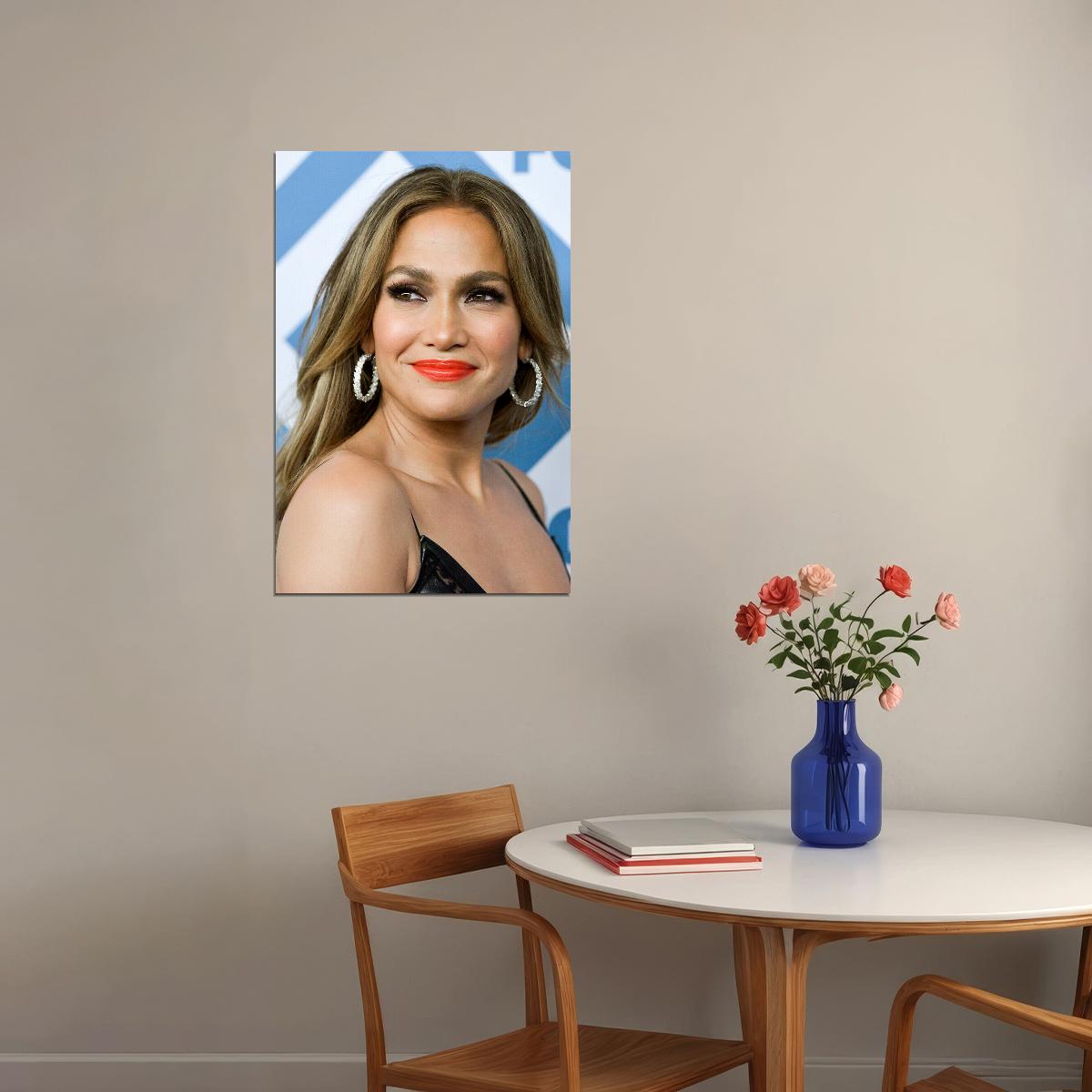 Jennifer Lopez Musician Philanthropic Actress Poster Wall Art Print Home Wall Decor