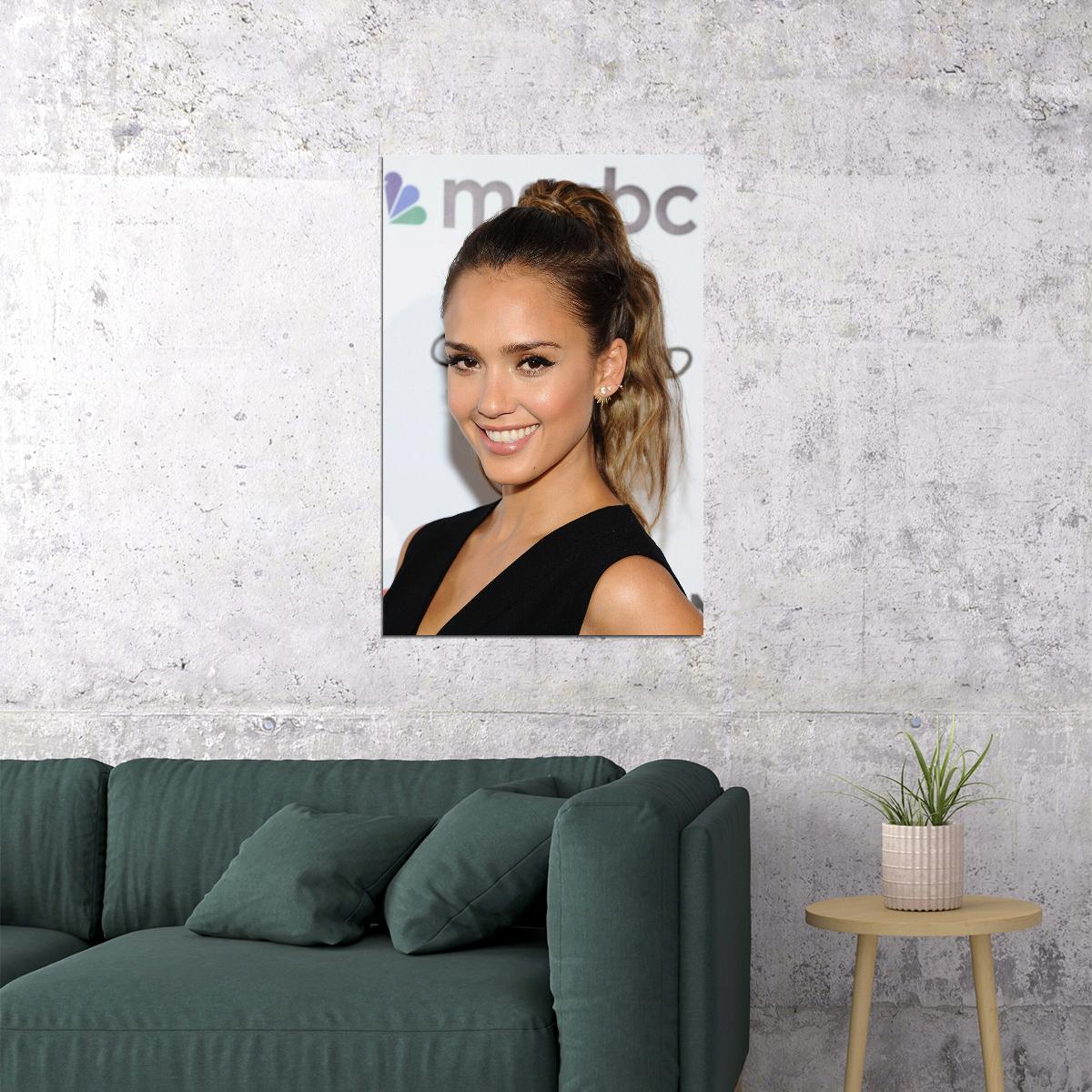Jessica Alba Celebrity Cinema Actress Artist Poster Wall Art Print Home Wall Decor