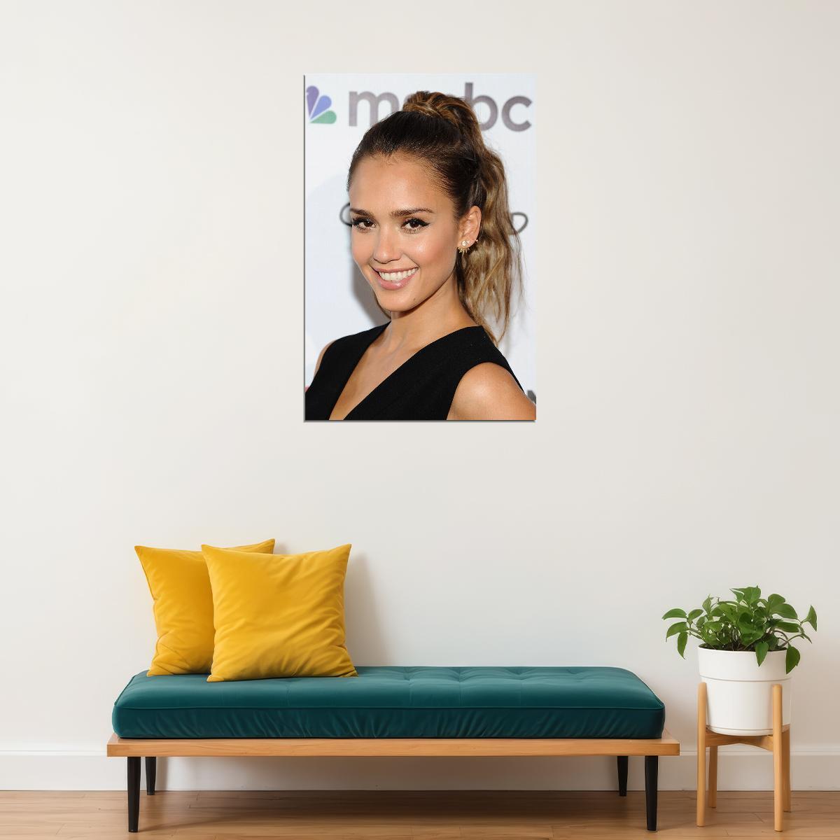 Jessica Alba Celebrity Cinema Actress Artist Poster Wall Art Print Home Wall Decor