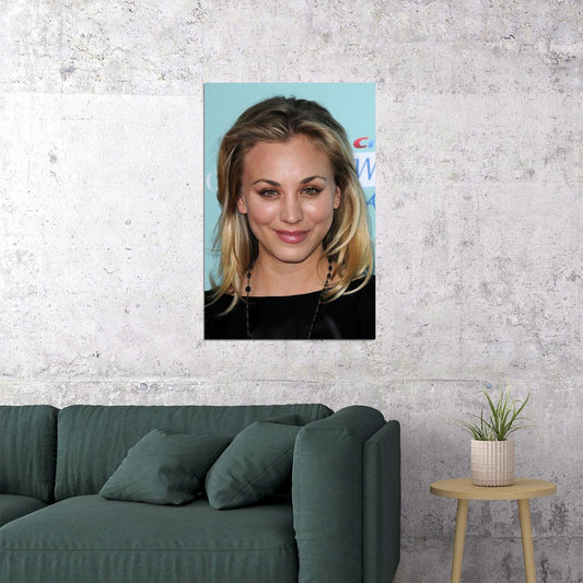 Kaley Cuoco Celebrity Cinema Actress Artist Poster Wall Art Print Home Wall Decor - xonomax