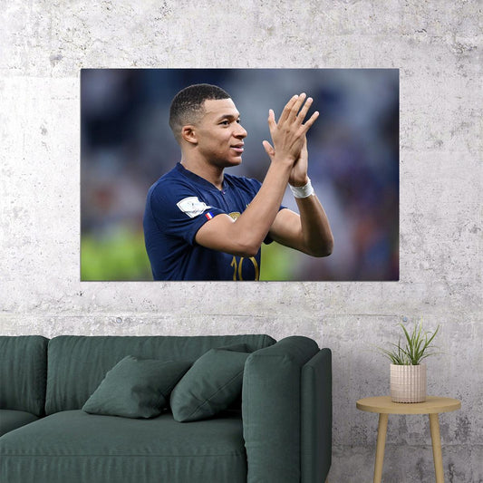 Kylian Mbappe France National Team World Cup Poster Wall Art Print Home Wall Decor - xonomax