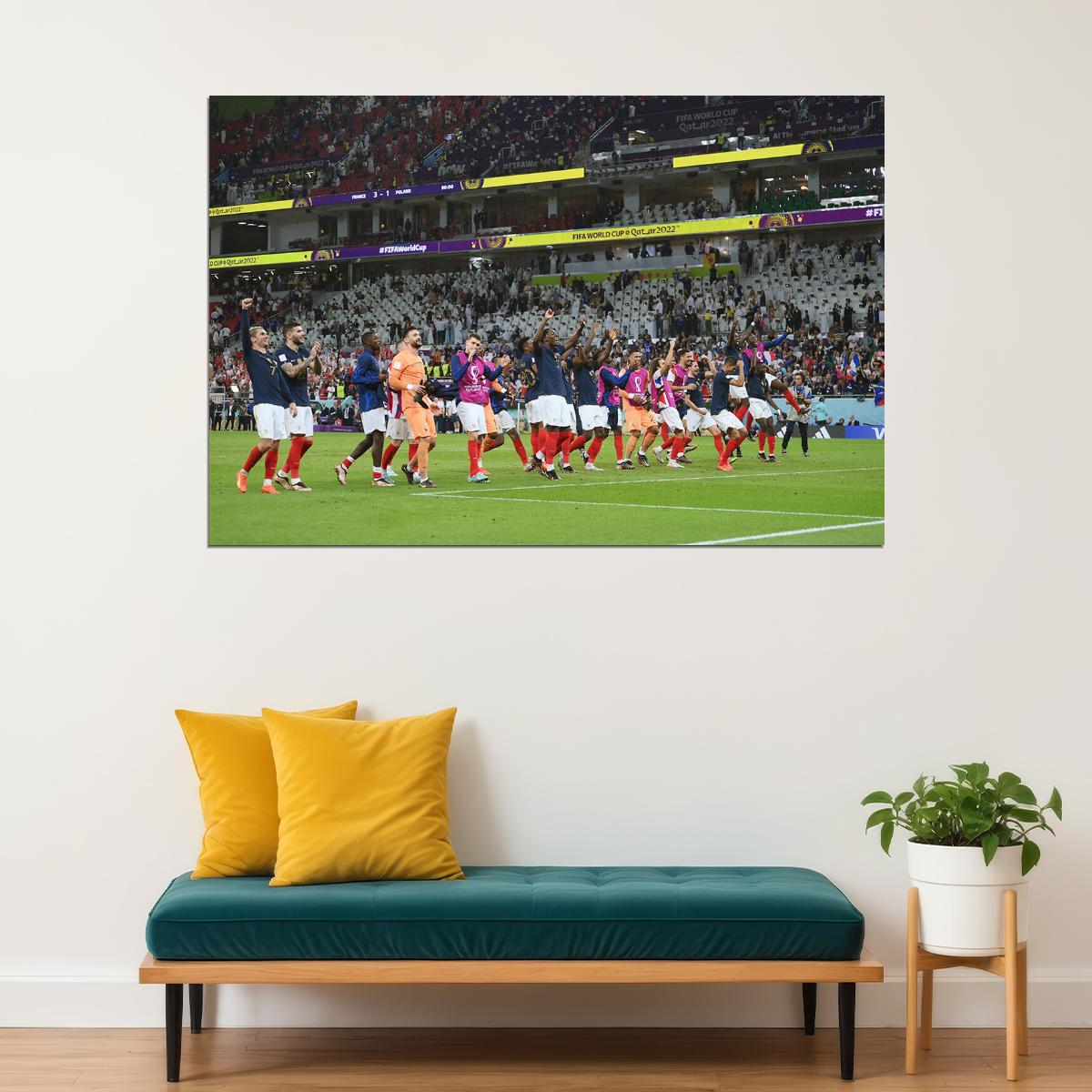 France National Football Team World Cup Poster Wall Art Print Home Wall Decor - xonomax