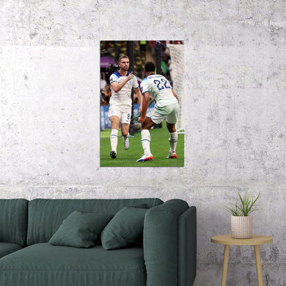 Jordan Henderson Jude Bellingham England World Cup Poster Wall Art Print Home Wall Decor