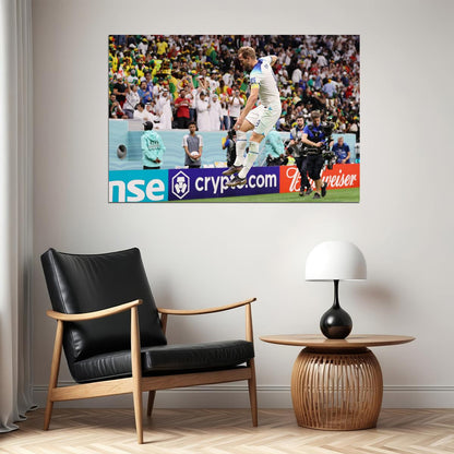 Harry Kane Goal Celebration England World Cup Sport Poster Wall Art Print Home Wall Decor - xonomax