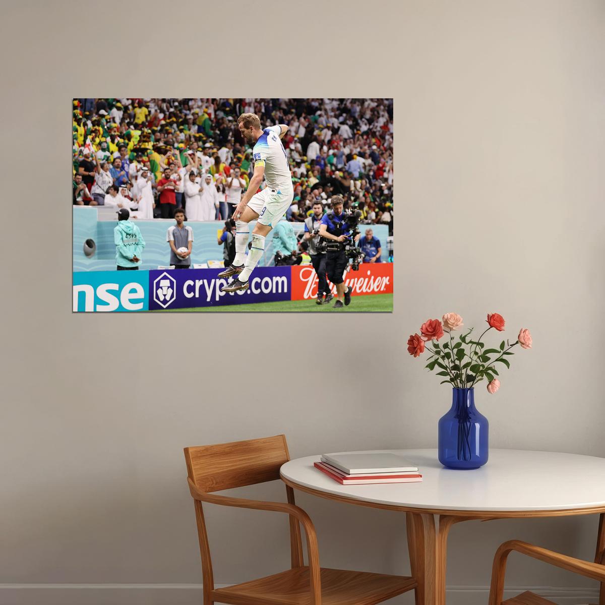 Harry Kane Goal Celebration England World Cup Sport Poster Wall Art Print Home Wall Decor - xonomax