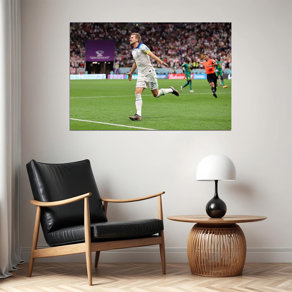 Harry Kane Goal Celebration England World Cup Fans Poster Wall Art Print Home Wall Decor - xonomax