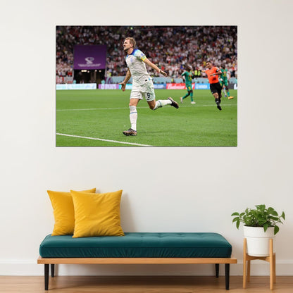Harry Kane Goal Celebration England World Cup Fans Poster Wall Art Print Home Wall Decor - xonomax