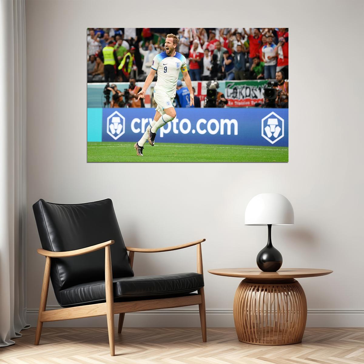 Harry Kane Goal Celebration England World Cup Poster Wall Art Print Home Wall Decor - xonomax