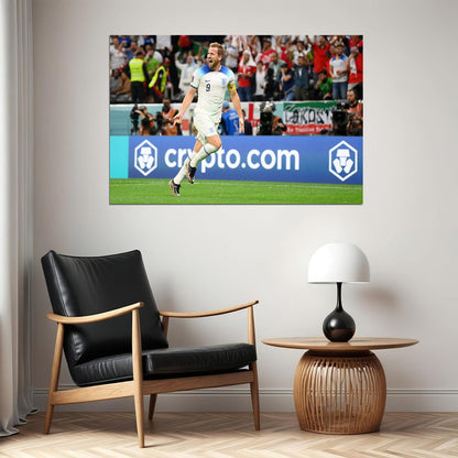 Harry Kane Goal Celebration England World Cup Poster Wall Art Print Home Wall Decor - xonomax