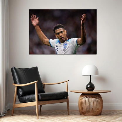Jude Bellingham England National Team World Cup Sport Poster Wall Art Print Home Wall Decor - xonomax