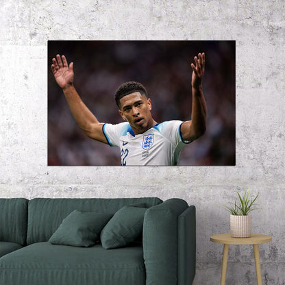 Jude Bellingham England National Team World Cup Sport Poster Wall Art Print Home Wall Decor - xonomax