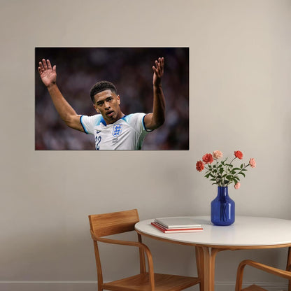 Jude Bellingham England National Team World Cup Sport Poster Wall Art Print Home Wall Decor - xonomax
