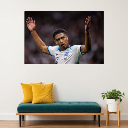 Jude Bellingham England National Team World Cup Sport Poster Wall Art Print Home Wall Decor - xonomax