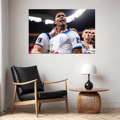 Jude Bellingham England National Team World Cup Fans Poster Wall Art Print Home Wall Decor - xonomax
