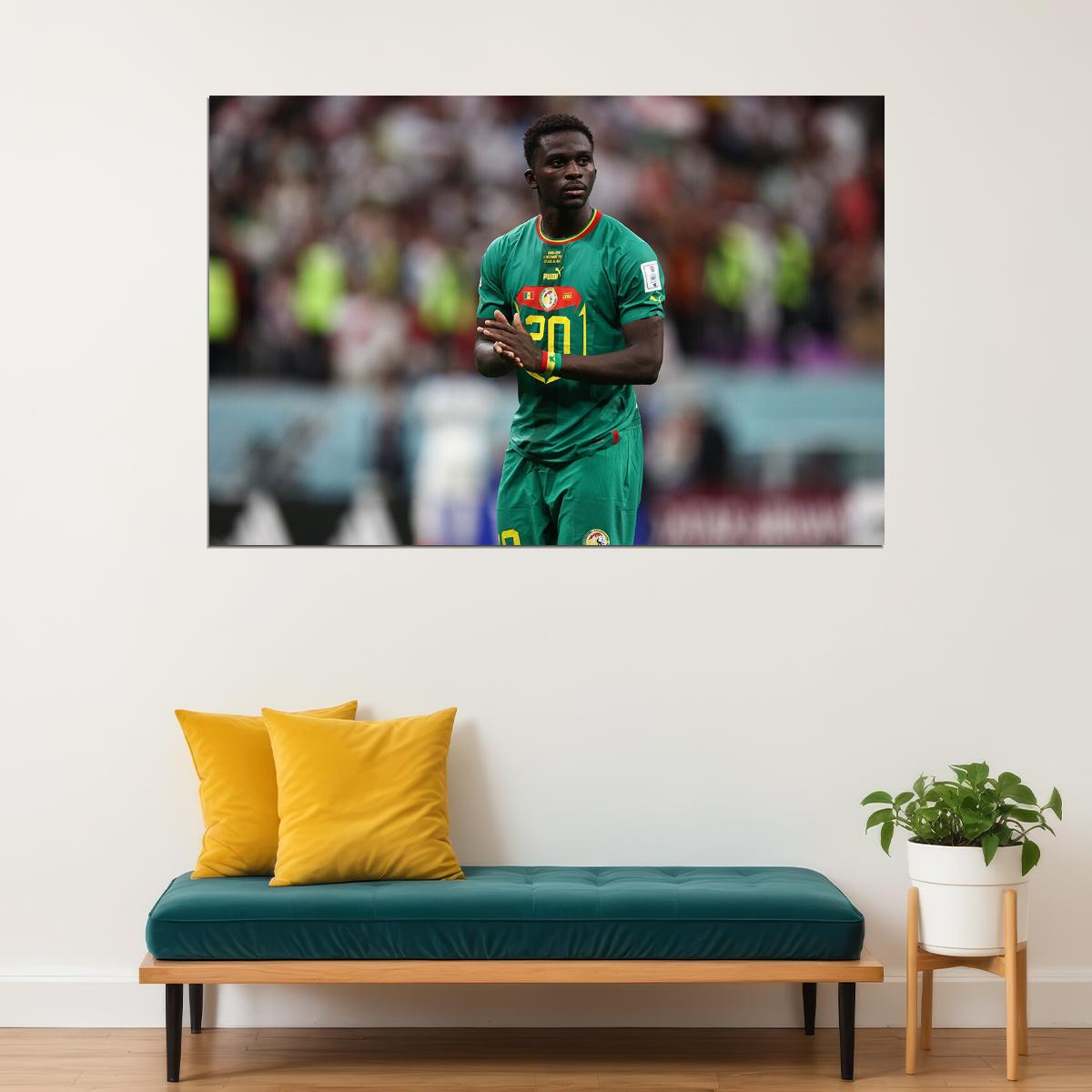 Bamba Dieng Senegal National Team World Cup Poster Wall Art Print Home Wall Decor - xonomax