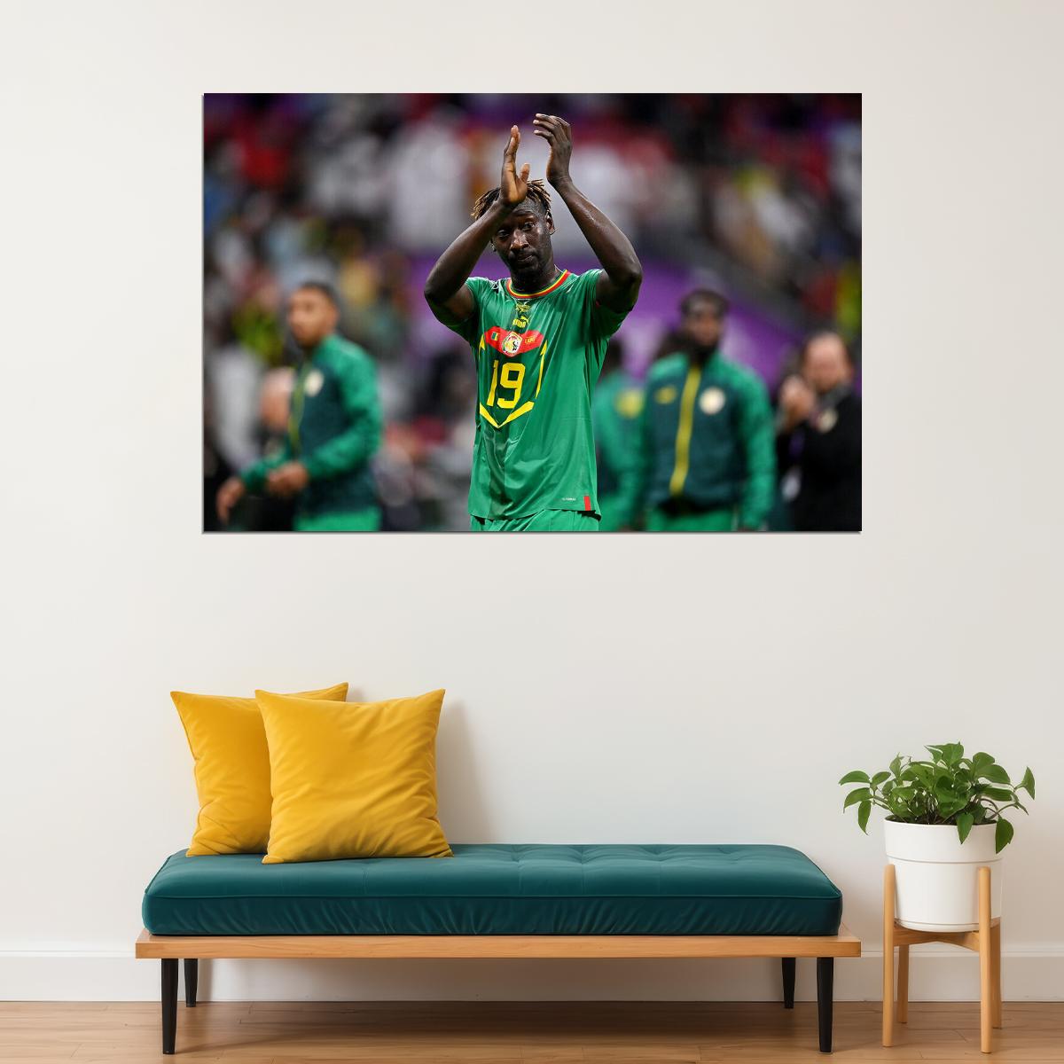 Famara Diedhiou Senegal National Team World Cup Poster Wall Art Print Home Wall Decor - xonomax