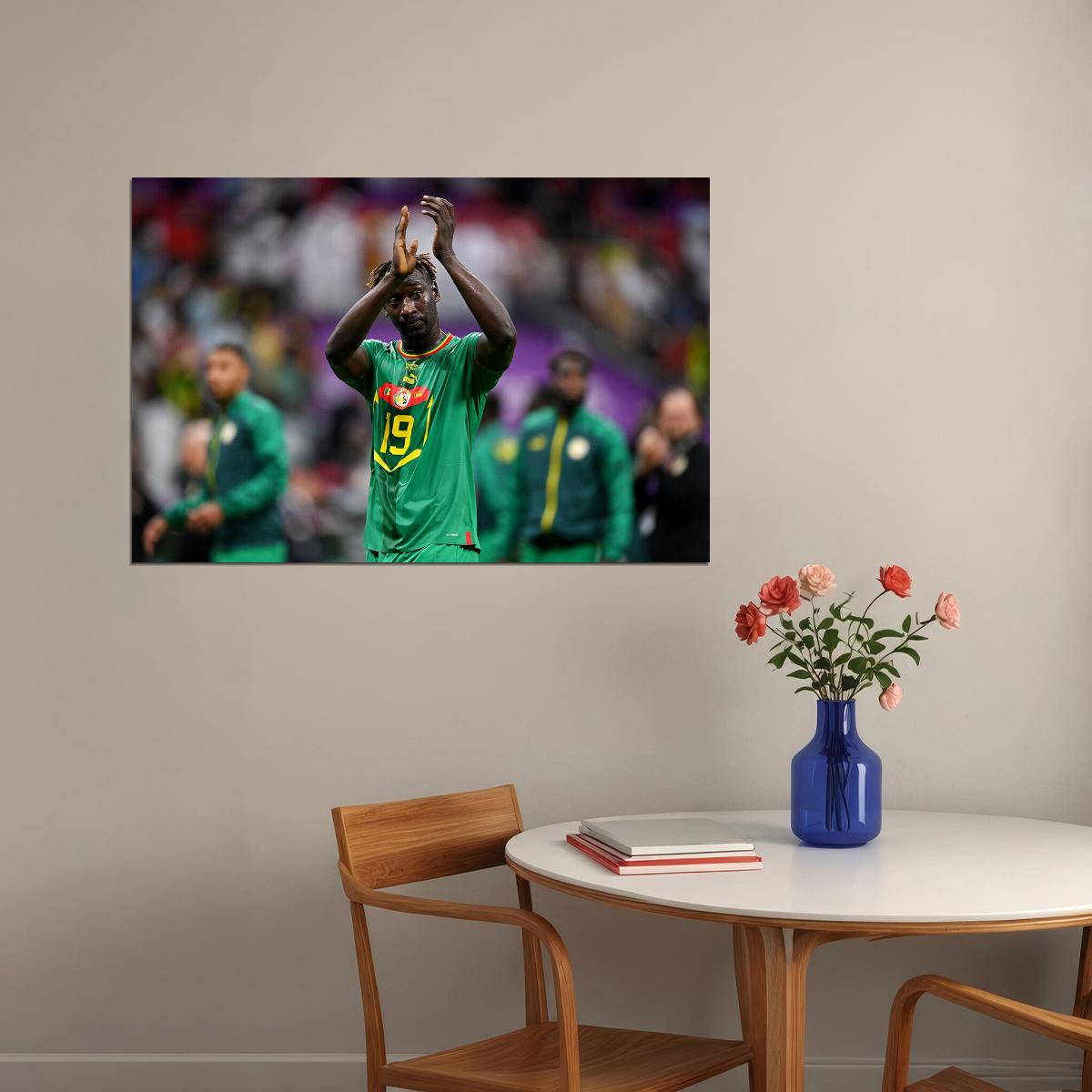 Famara Diedhiou Senegal National Team World Cup Poster Wall Art Print Home Wall Decor - xonomax