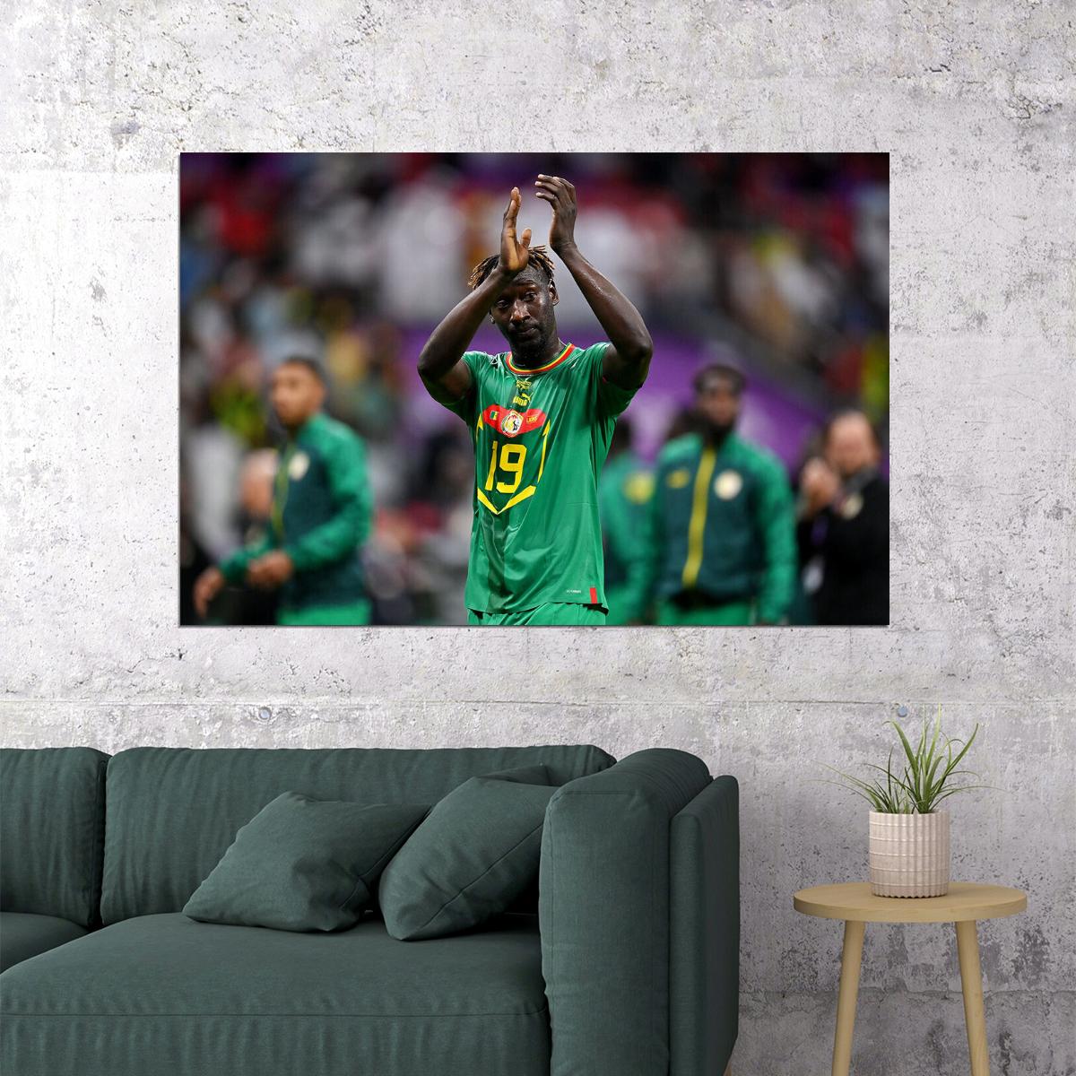 Famara Diedhiou Senegal National Team World Cup Poster Wall Art Print Home Wall Decor - xonomax