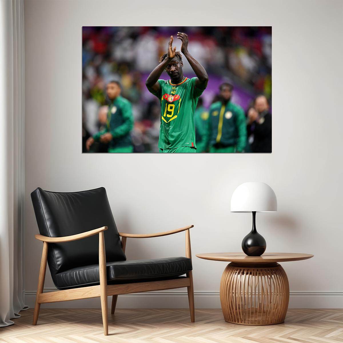 Famara Diedhiou Senegal National Team World Cup Poster Wall Art Print Home Wall Decor - xonomax