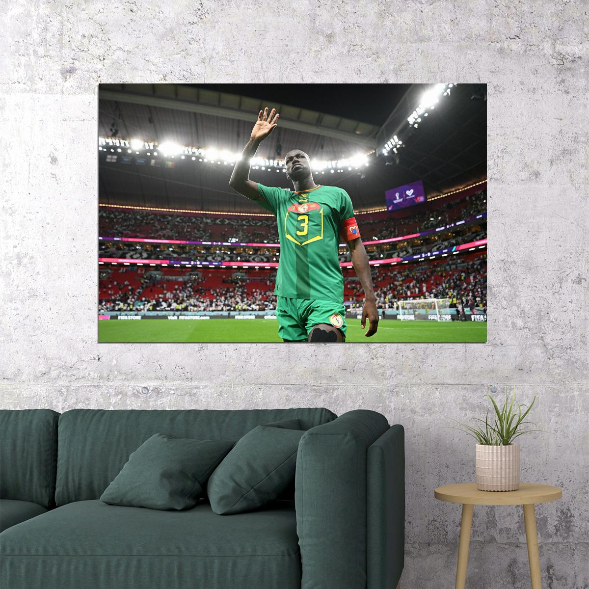 Kalidou Koulibaly Senegal National Team World Cup Poster Wall Art Print Home Wall Decor - xonomax
