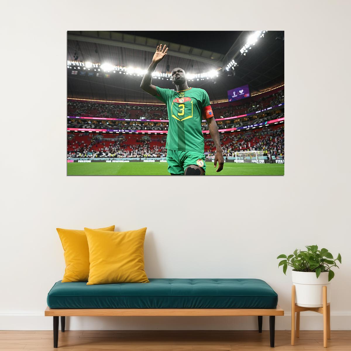 Kalidou Koulibaly Senegal National Team World Cup Poster Wall Art Print Home Wall Decor - xonomax