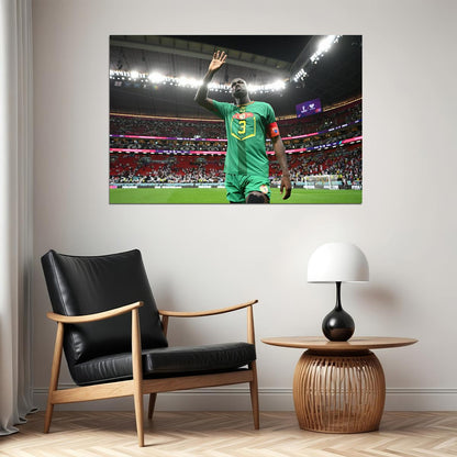Kalidou Koulibaly Senegal National Team World Cup Poster Wall Art Print Home Wall Decor - xonomax