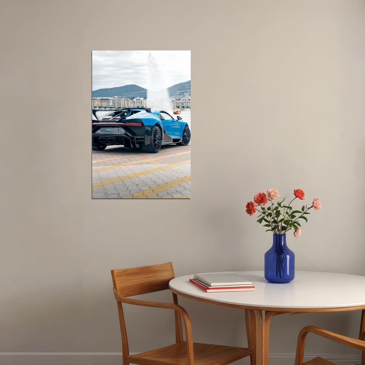 Bugatti Car Brand Automotive Manufacturer Car Poster Wall Art Print Home Wall Decor - xonomax